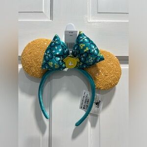 DISNEY PARKS NWT Minnie Mouse Saluti Limoncello Italy Sequined Ears Headband NEW